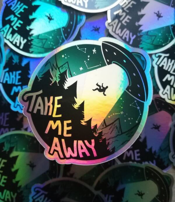 Take Me Away Sticker